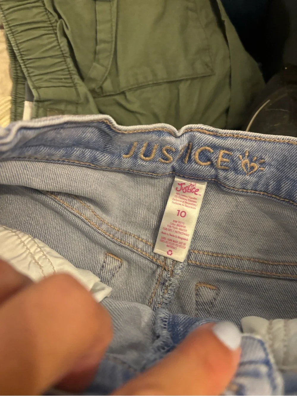 Justice light blue